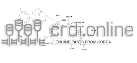 BOLT-COMPRESSOR BRACKET [ORIGINAL] 28171-12900 2817112900 28171 12900