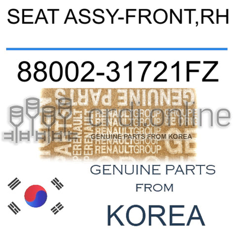 SEAT ASSY-FRONT,RH [ORIGINAL] 88002-31721FZ 8800231721FZ 88002 31721FZ