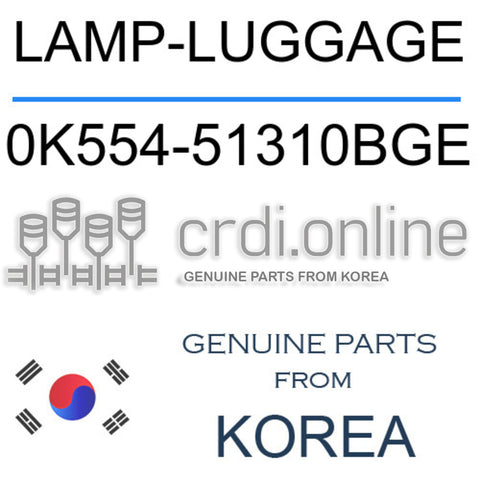 LAMP-LUGGAGE [ORIGINAL] 0K554-51310BGE 0K55451310BGE 0K554 51310BGE