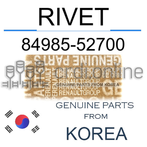 RIVET [ORIGINAL] 84985-52700 8498552700 84985 52700