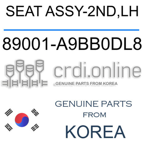 SEAT ASSY-2ND,LH [ORIGINAL] 89001-A9BB0DL8 89001A9BB0DL8 89001 A9BB0DL8