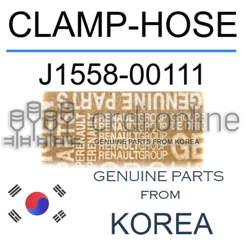 CLAMP-HOSE [ORIGINAL] J1558-00111 J155800111 J1558 00111