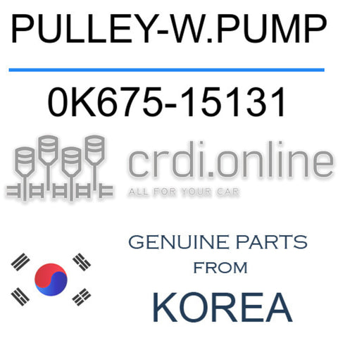 PULLEY-W.PUMP 0K675-15131 0K67515131 0K675 15131