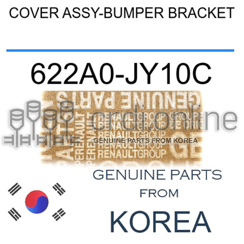 COVER ASSY-BUMPER BRACKET [ORIGINAL] 622A0-JY10C 622A0JY10C 622A0 JY10C