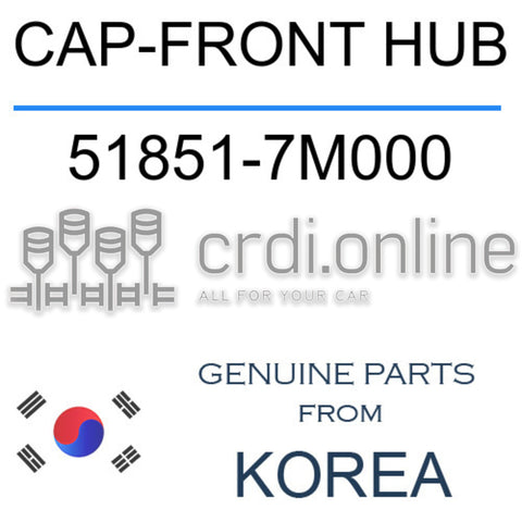 CAP-FRONT HUB [ORIGINAL] 51851-7M000 518517M000 51851 7M000