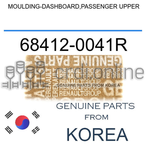 MOULDING-DASHBOARD,PASSENGER UPPER [ORIGINAL] 68412-0041R 684120041R 68412 0041R