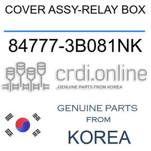 COVER ASSY-RELAY BOX 84777-3B081NK 847773B081NK 84777 3B081NK