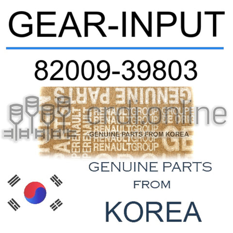 GEAR-INPUT [ORIGINAL] 82009-39803 8200939803 82009 39803