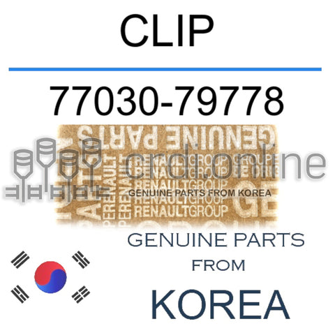 CLIP [ORIGINAL] 77030-79778 7703079778 77030 79778