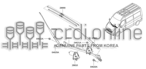 BLADE SET-WINDSHIELD WIPER 28890-6796R 288906796R 28890 6796R
