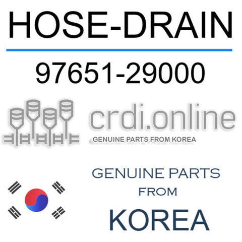 HOSE-DRAIN 97651-29000 9765129000 97651 29000
