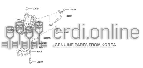 STRAINER-OIL 31728-29X0E 3172829X0E 31728 29X0E