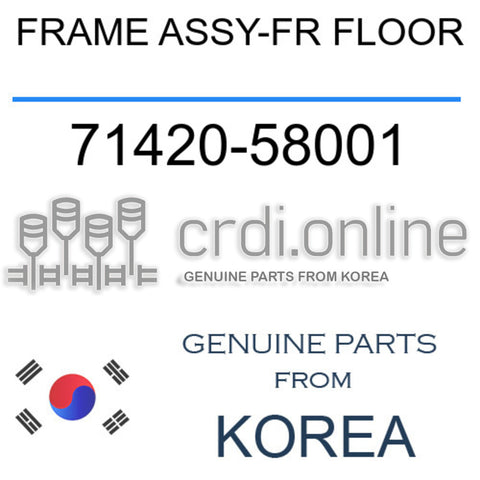 FRAME ASSY-FR FLOOR [ORIGINAL] 71420-58001 7142058001 71420 58001