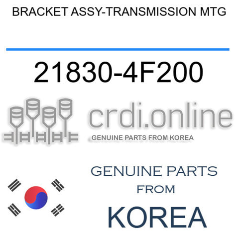 BRACKET ASSY-TRANSMISSION MTG [ORIGINAL] 21830-4F200 218304F200 21830 4F200