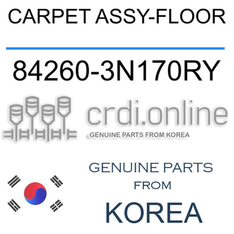 CARPET ASSY-FLOOR [ORIGINAL] 84260-3N170RY 842603N170RY 84260 3N170RY