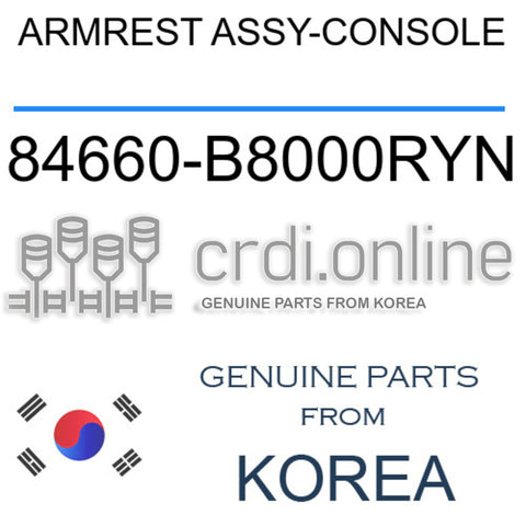 ARMREST ASSY-CONSOLE 84660-B8000RYN 84660B8000RYN 84660 B8000RYN