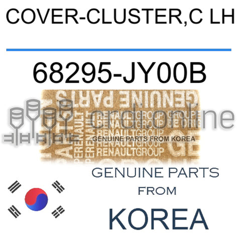 COVER-CLUSTER,C LH [ORIGINAL] 68295-JY00B 68295JY00B 68295 JY00B