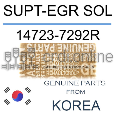 SUPT-EGR SOL [ORIGINAL] 14723-7292R 147237292R 14723 7292R