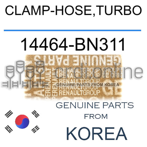 CLAMP-HOSE,TURBO [ORIGINAL] 14464-BN311 14464BN311 14464 BN311