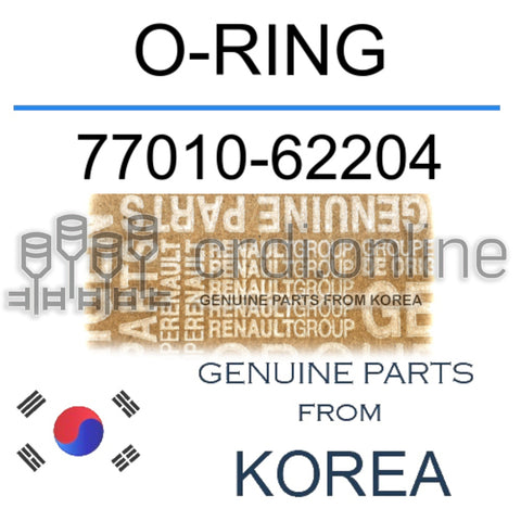 O-RING [ORIGINAL] 77010-62204 7701062204 77010 62204