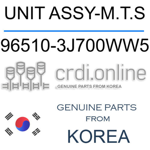 UNIT ASSY-M.T.S [ORIGINAL] 96510-3J700WW5 965103J700WW5 96510 3J700WW5