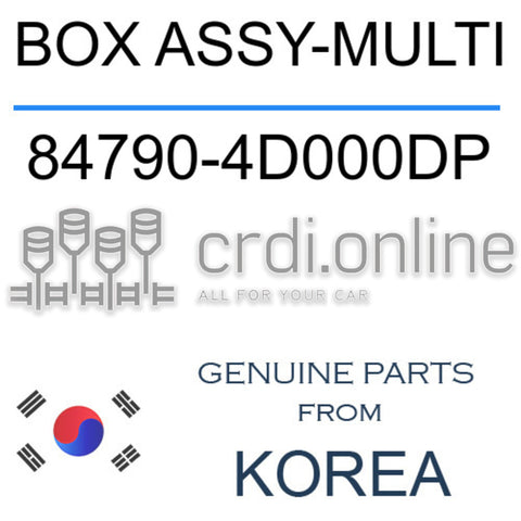 BOX ASSY-MULTI 84790-4D000DP 847904D000DP 84790 4D000DP
