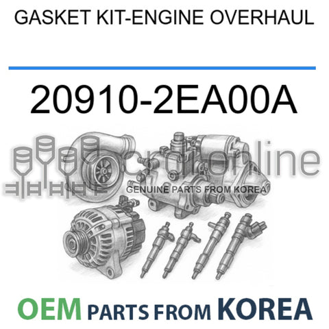 [OEM] GASKET KIT-ENGINE OVERHAUL 20910-2EA00A 209102EA00A 20910 2EA00A