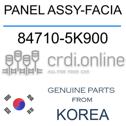 PANEL ASSY-FACIA [ORIGINAL] 84710-5K900 847105K900 84710 5K900