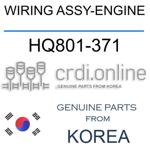 WIRING ASSY-ENGINE [ORIGINAL] HQ801-371 HQ801371 HQ801 371