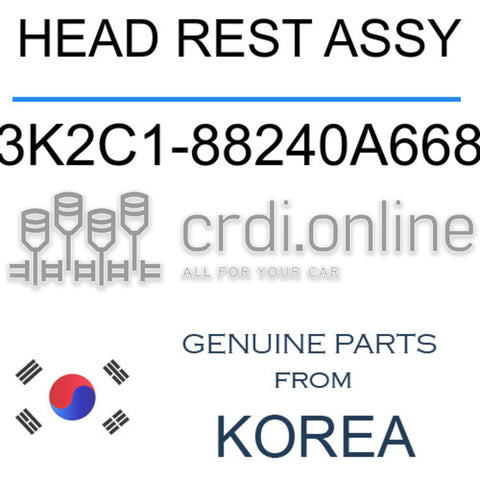 HEAD REST ASSY [ORIGINAL] 3K2C1-88240A668 3K2C188240A668 3K2C1 88240A668