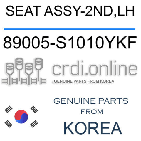 SEAT ASSY-2ND,LH [ORIGINAL] 89005-S1010YKF 89005S1010YKF 89005 S1010YKF