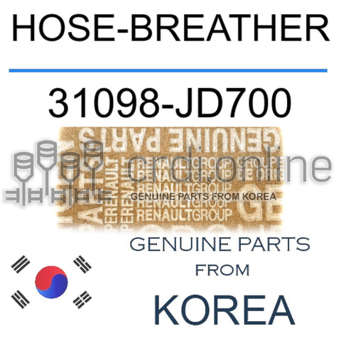 HOSE-BREATHER [ORIGINAL] 31098-JD700 31098JD700 31098 JD700