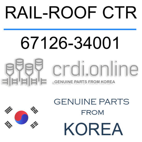RAIL-ROOF CTR [ORIGINAL] 67126-34001 6712634001 67126 34001
