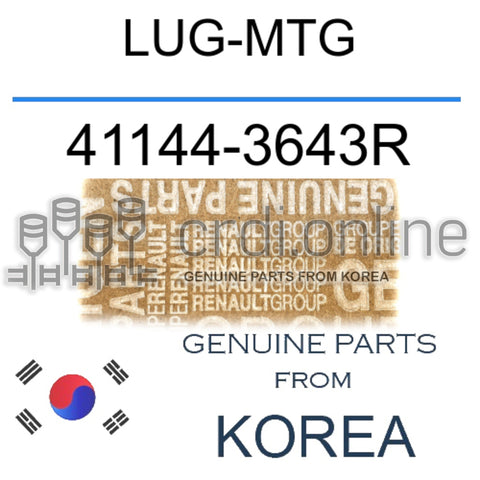 LUG-MTG [ORIGINAL] 41144-3643R 411443643R 41144 3643R