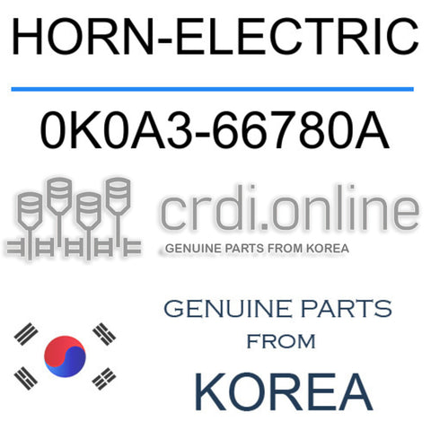 HORN-ELECTRIC [ORIGINAL] 0K0A3-66780A 0K0A366780A 0K0A3 66780A