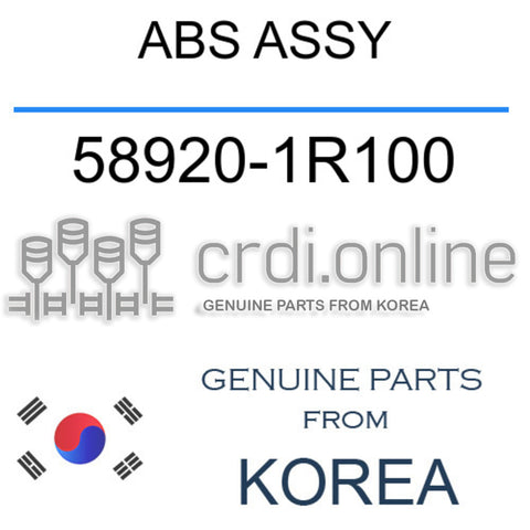 ABS ASSY [ORIGINAL] 58920-1R100 589201R100 58920 1R100