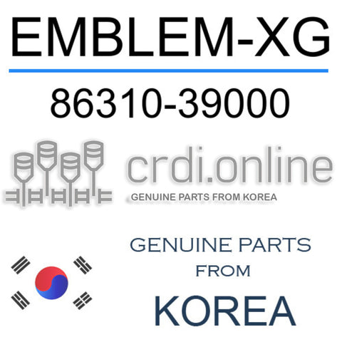 EMBLEM-XG [ORIGINAL] 86310-39000 8631039000 86310 39000