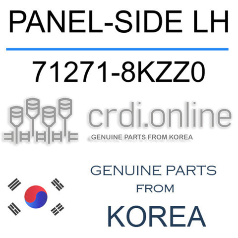 PANEL-SIDE LH [ORIGINAL] 71271-8KZZ0 712718KZZ0 71271 8KZZ0