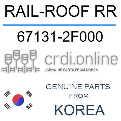 RAIL-ROOF RR 67131-2F000 671312F000 67131 2F000
