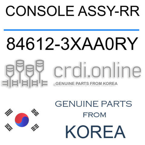 CONSOLE ASSY-RR [ORIGINAL] 84612-3XAA0RY 846123XAA0RY 84612 3XAA0RY