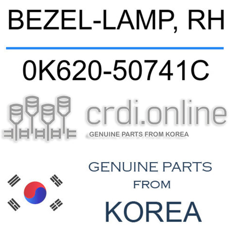 BEZEL-LAMP, RH 0K620-50741C 0K62050741C 0K620 50741C