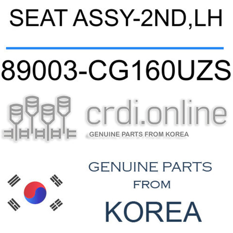 SEAT ASSY-2ND,LH [ORIGINAL] 89003-CG160UZS 89003CG160UZS 89003 CG160UZS