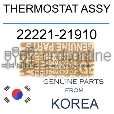 THERMOSTAT ASSY [ORIGINAL] 22221-21910 2222121910 22221 21910
