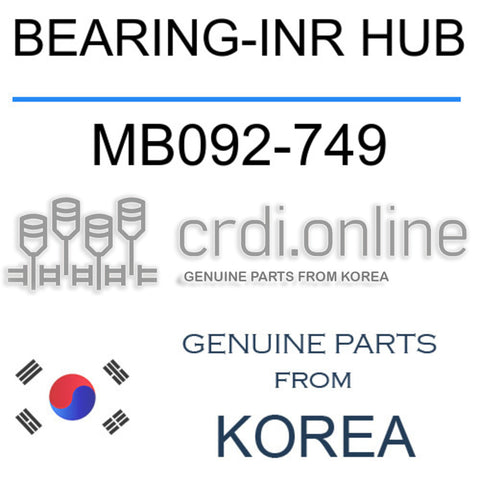 BEARING-INR HUB MB092-749 MB092749 MB092 749