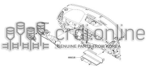 DAMPER-INST LOWERRH 68921-0038R 689210038R 68921 0038R