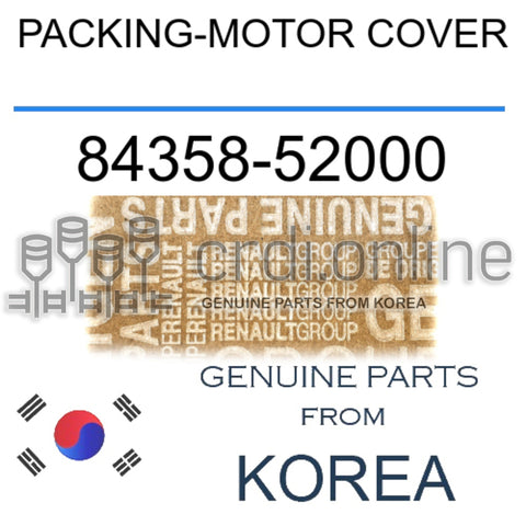 PACKING-MOTOR COVER [ORIGINAL] 84358-52000 8435852000 84358 52000
