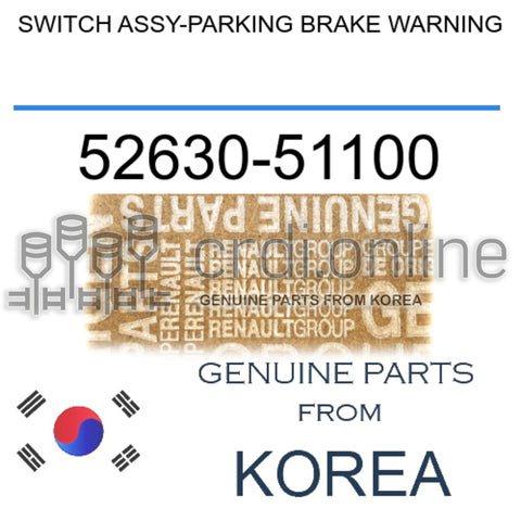 SWITCH ASSY-PARKING BRAKE WARNING [ORIGINAL] 52630-51100 5263051100 52630 51100