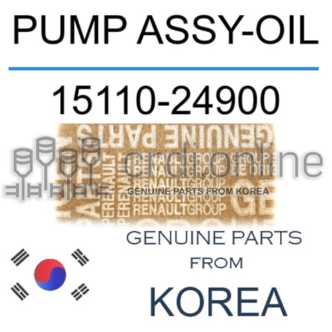 PUMP ASSY-OIL [ORIGINAL] 15110-24900 1511024900 15110 24900