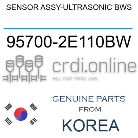 SENSOR ASSY-ULTRASONIC BWS [ORIGINAL] 95700-2E110BW 957002E110BW 95700 2E110BW