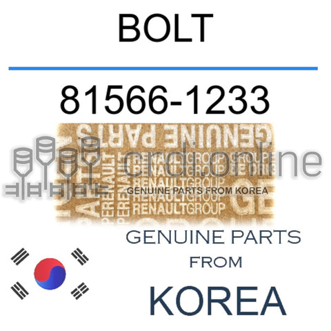 BOLT [ORIGINAL] 81566-1233 815661233 81566 1233